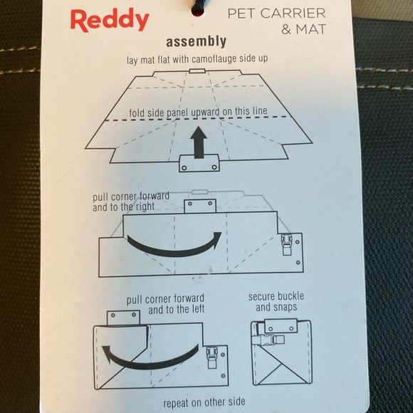 Reddy Convertible Cotton Pet Carrier & Mat in Camo - Picture 9 of 16